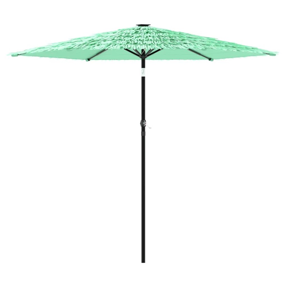 vidaXL Umbrelă soare de grădină cu stâlp din oțel verde 268x268x226 cm