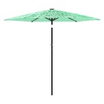 vidaXL Umbrelă soare de grădină cu stâlp din oțel verde 268x268x226 cm vidaXL Umbrelă soare de grădină cu stâlp din oțel verde 268x268x226 cm