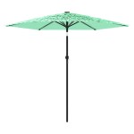 vidaXL Umbrelă soare de grădină cu stâlp din oțel verde 268x268x226 cm vidaXL Umbrelă soare de grădină cu stâlp din oțel verde 268x268x226 cm