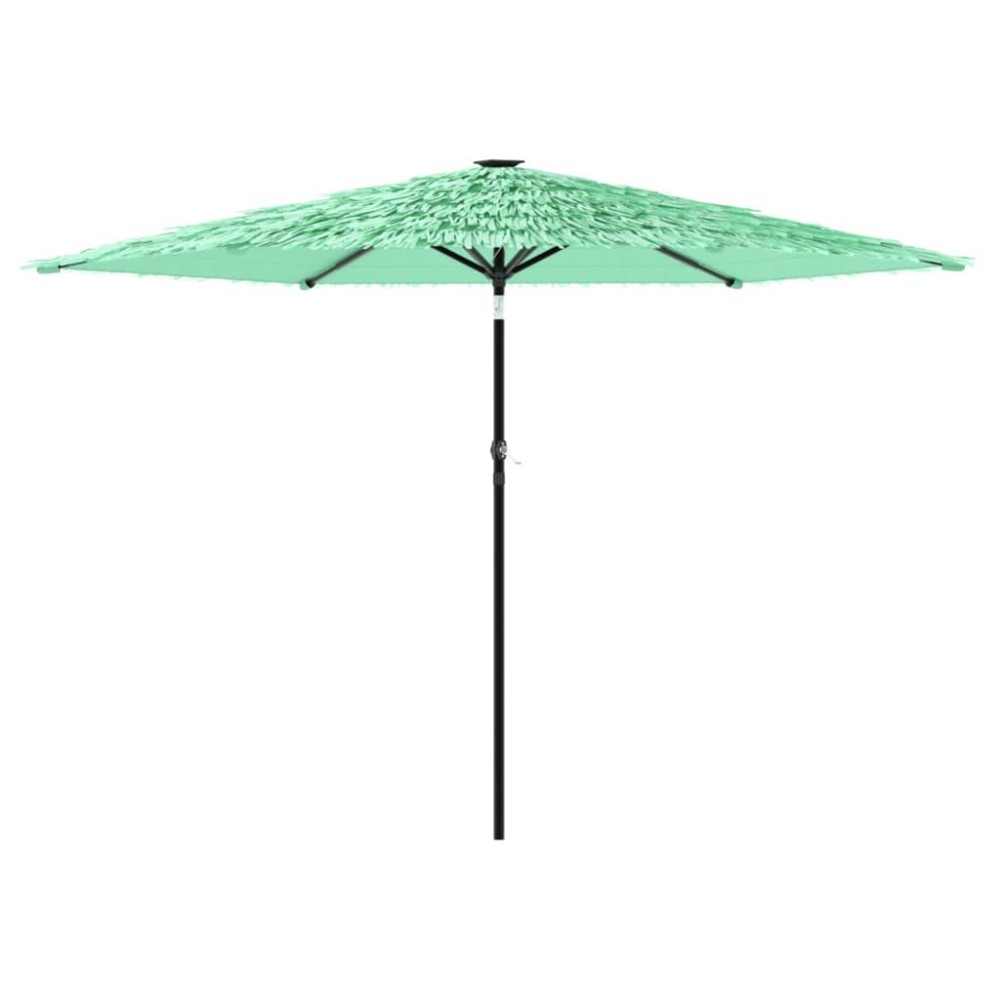 vidaXL Umbrelă soare de grădină cu stâlp din oțel verde 288x288x225 cm