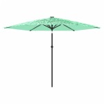 vidaXL Umbrelă soare de grădină cu stâlp din oțel verde 288x288x225 cm