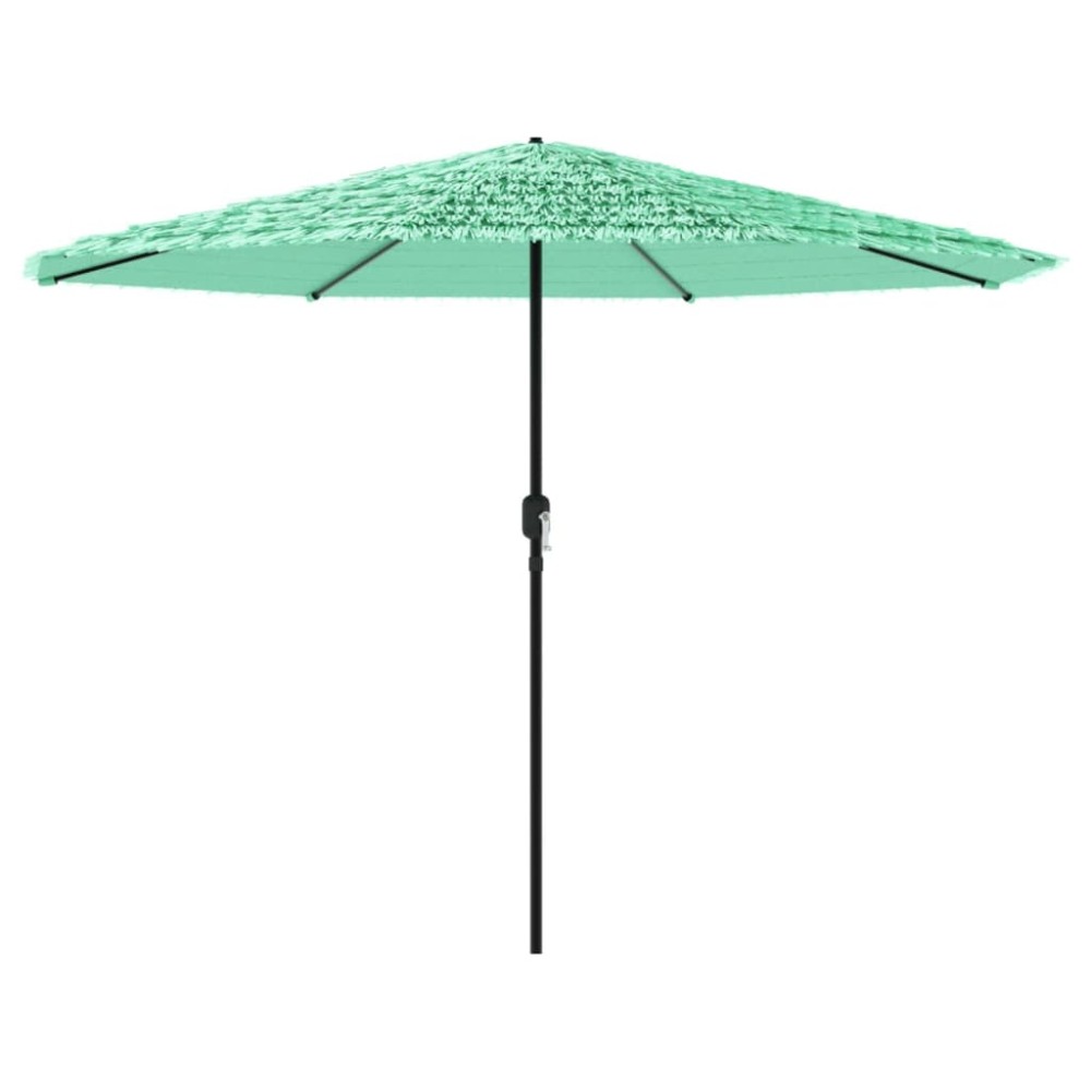 vidaXL Umbrelă soare de grădină cu stâlp din oțel verde 324x324x247 cm