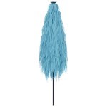 vidaXL Umbrelă soare de grădină stâlp din oțel, albastru 388x388x248cm vidaXL Umbrelă soare de grădină stâlp din oțel, albastru 388x388x248cm