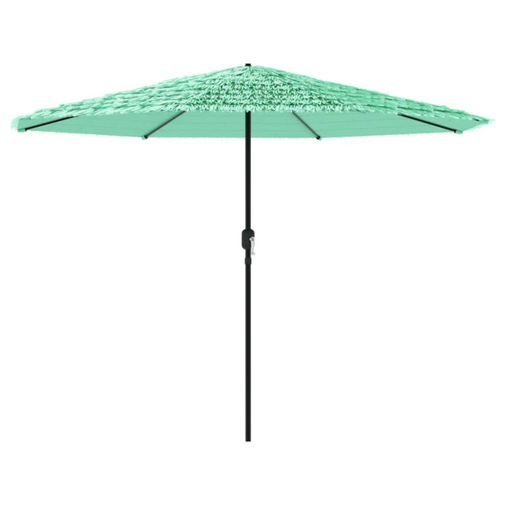 vidaXL Umbrelă soare de grădină stâlp din lemn verde 388x388x248 cm