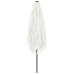 vidaXL Umbrelă soare de grădină stâlp din oțel, alb 388x388x248 cm vidaXL Umbrelă soare de grădină stâlp din oțel, alb 388x388x248 cm