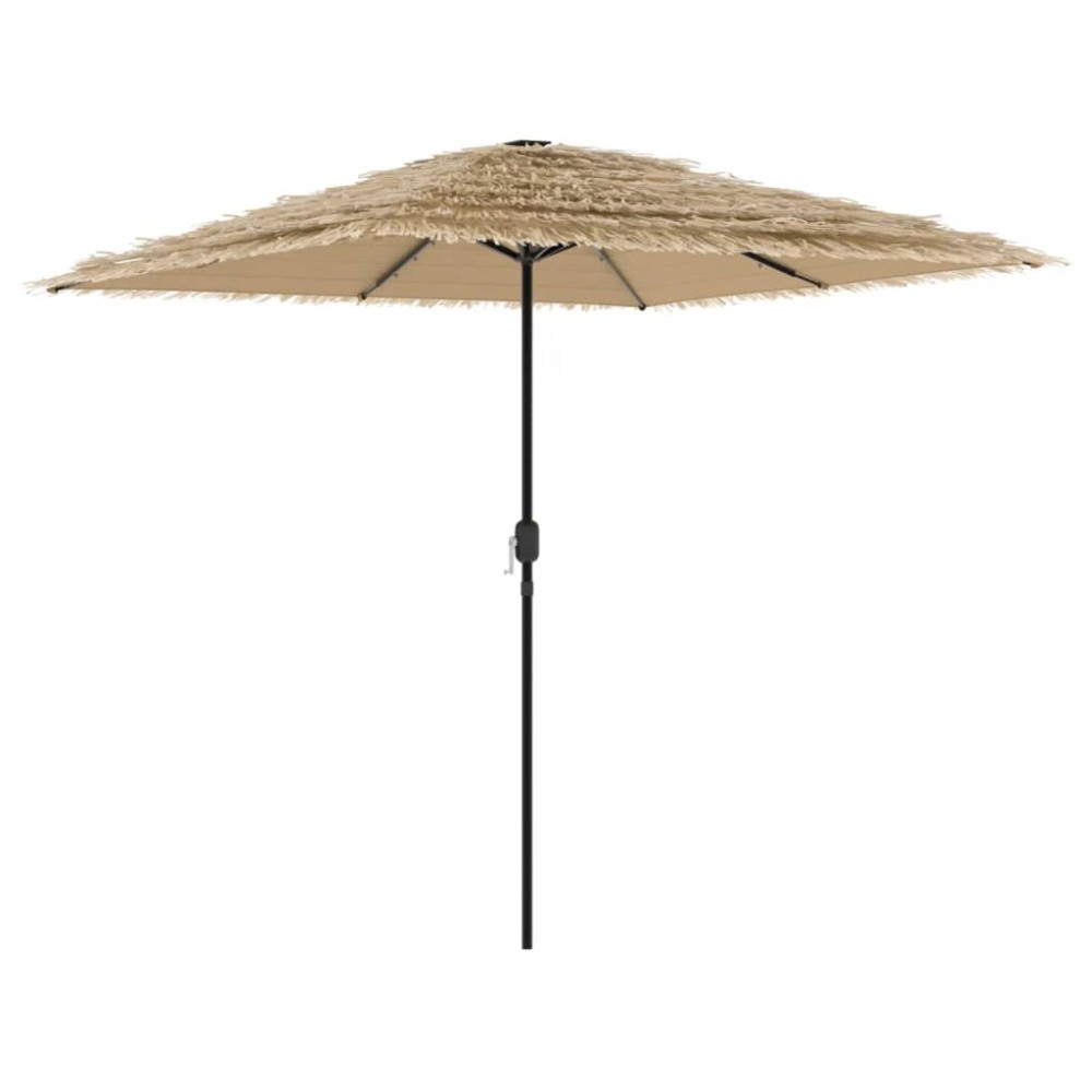 vidaXL Umbrelă soare de grădină cu stâlp din oțel, maro 248x248x248 cm