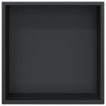 vidaXL Nișă de duș, negru mat, 32x32x9 cm, oțel inoxidabil vidaXL Nișă de duș, negru mat, 32x32x9 cm, oțel inoxidabil