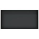 vidaXL Nișă de duș, negru mat, 62x32x9 cm, oțel inoxidabil vidaXL Nișă de duș, negru mat, 62x32x9 cm, oțel inoxidabil