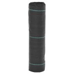 vidaXL Membrană antiburuieni, negru, 0,5x25 m, PP