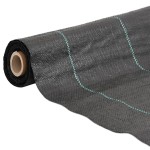 vidaXL Membrană antiburuieni, negru, 1x5 m, PP