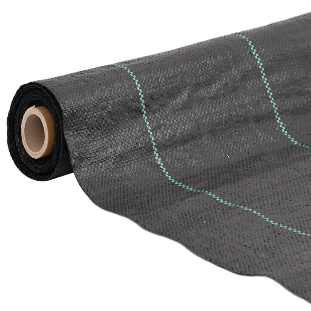 vidaXL Membrană antiburuieni, negru, 1x150 m, PP