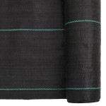vidaXL Membrană antiburuieni, negru, 1,5x10 m, PP
