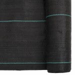 vidaXL Membrană antiburuieni, negru, 1,5x25 m, PP vidaXL Membrană antiburuieni, negru, 1,5x25 m, PP