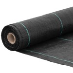 vidaXL Membrană antiburuieni, negru, 1,5x50 m, PP vidaXL Membrană antiburuieni, negru, 1,5x50 m, PP