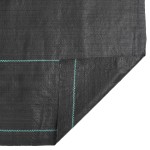 vidaXL Membrană antiburuieni, negru, 1,5x50 m, PP vidaXL Membrană antiburuieni, negru, 1,5x50 m, PP