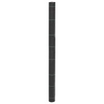 vidaXL Membrană antiburuieni, negru, 1,5x200 m, PP