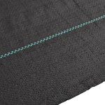 vidaXL Membrană antiburuieni, negru, 4x10 m, PP