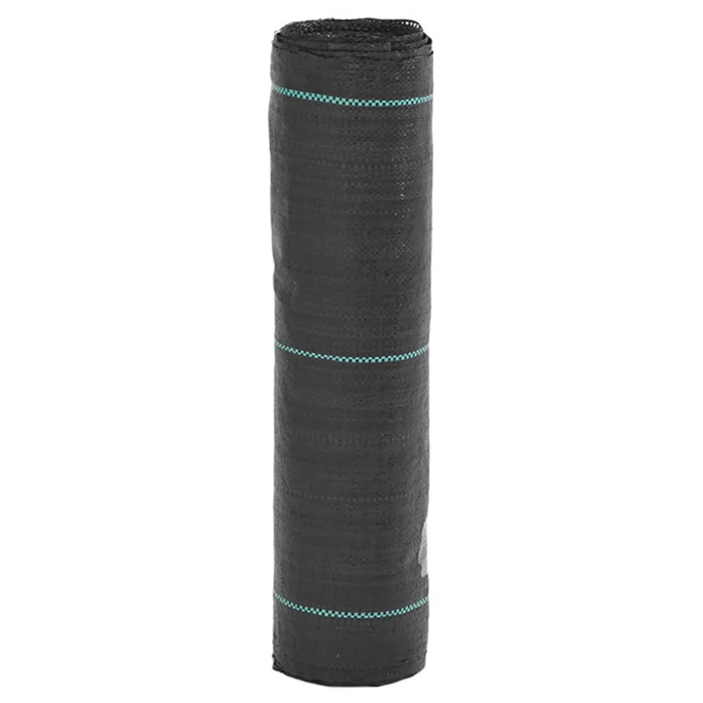 vidaXL Membrană antiburuieni, negru, 0,5x25 m, PP