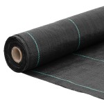 vidaXL Membrană antiburuieni, negru, 0,5x25 m, PP