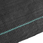 vidaXL Membrană antiburuieni, negru, 0,5x200 m, PP