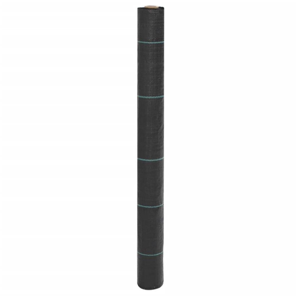 vidaXL Membrană antiburuieni, negru, 1x25 m, PP