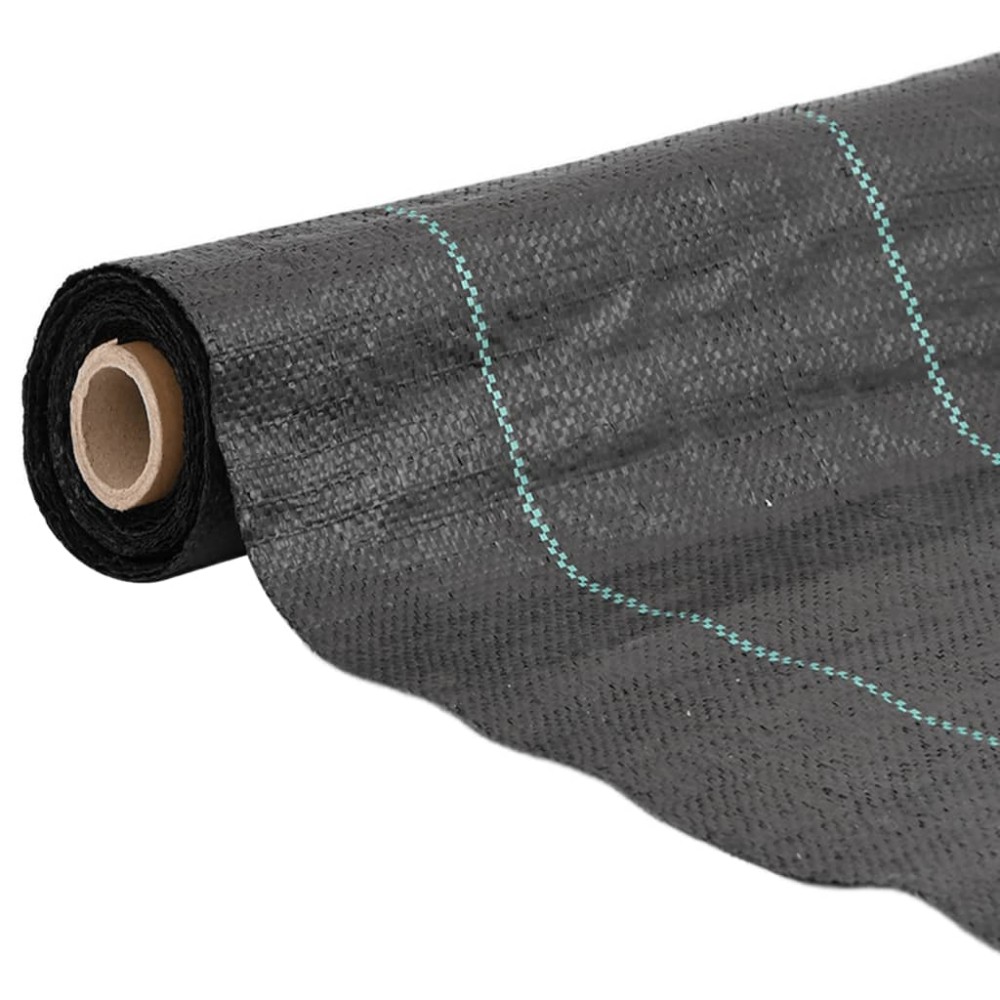 vidaXL Membrană antiburuieni, negru, 1x150 m, PP
