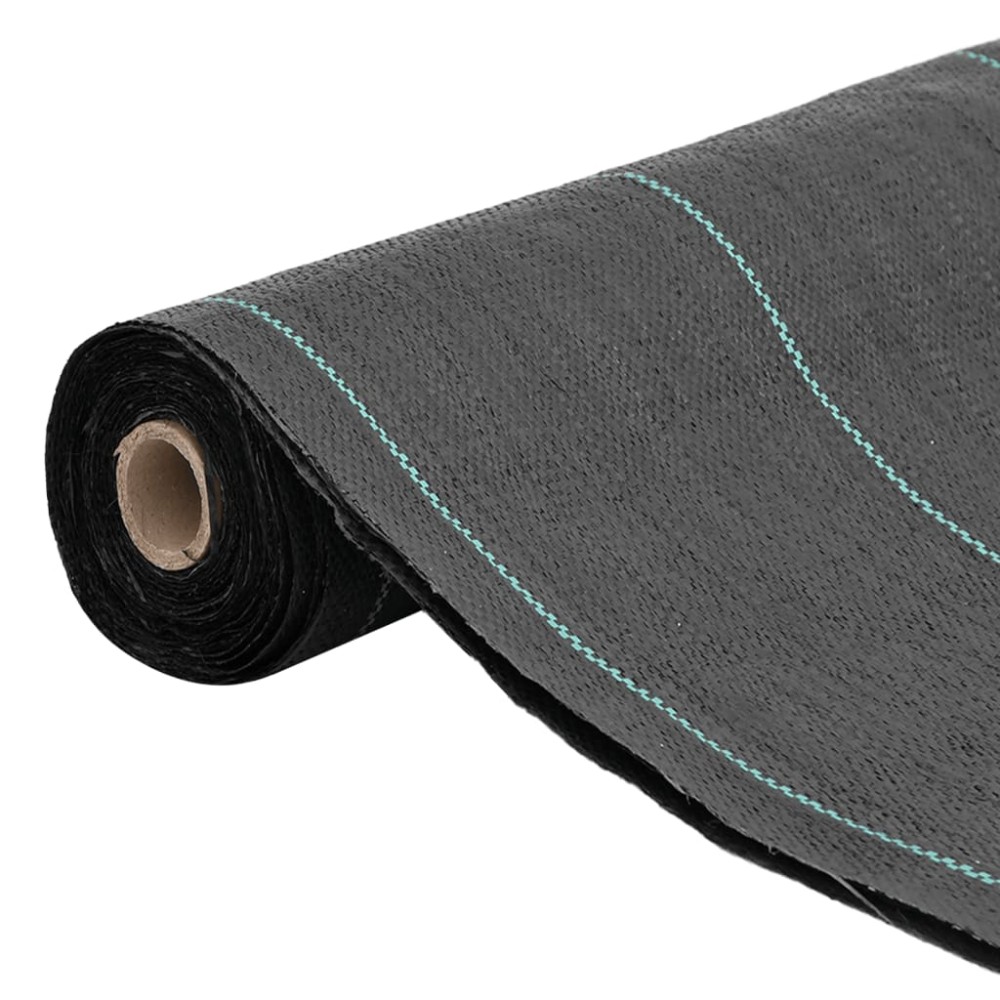 vidaXL Membrană antiburuieni, negru, 1,5x10 m, PP
