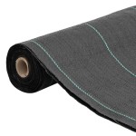 vidaXL Membrană antiburuieni, negru, 1,5x100 m, PP vidaXL Membrană antiburuieni, negru, 1,5x100 m, PP
