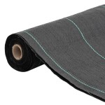 vidaXL Membrană antiburuieni, negru, 1,5x200 m, PP