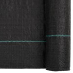 vidaXL Membrană antiburuieni, negru, 2x100 m, PP