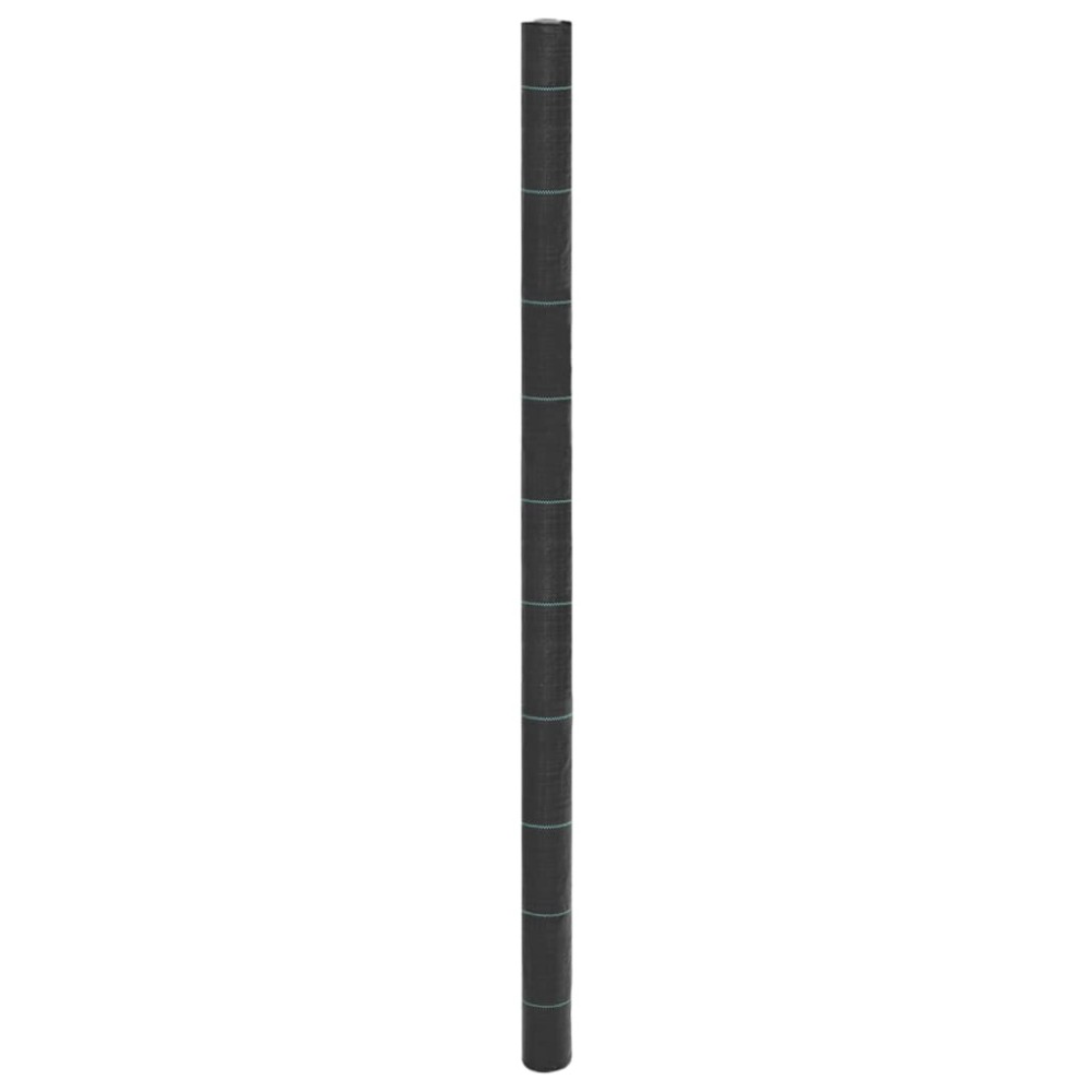 vidaXL Membrană antiburuieni, negru, 2x150 m, PP