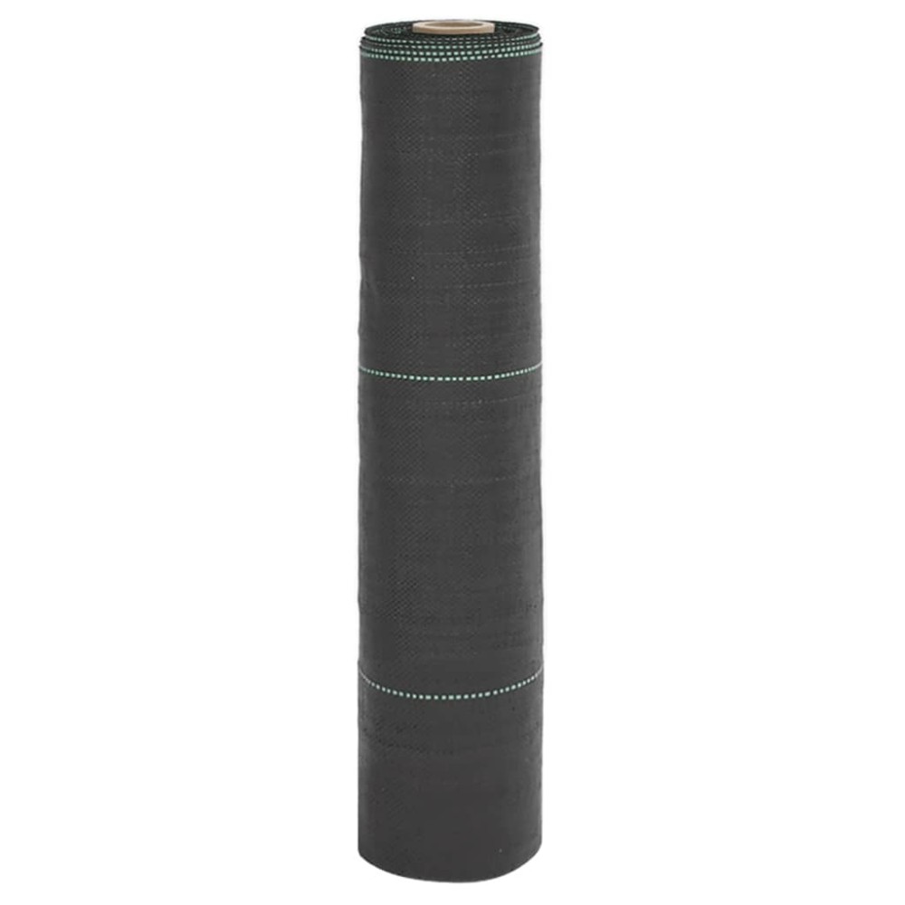 vidaXL Membrană antiburuieni, negru, 0,5x50 m, PP
