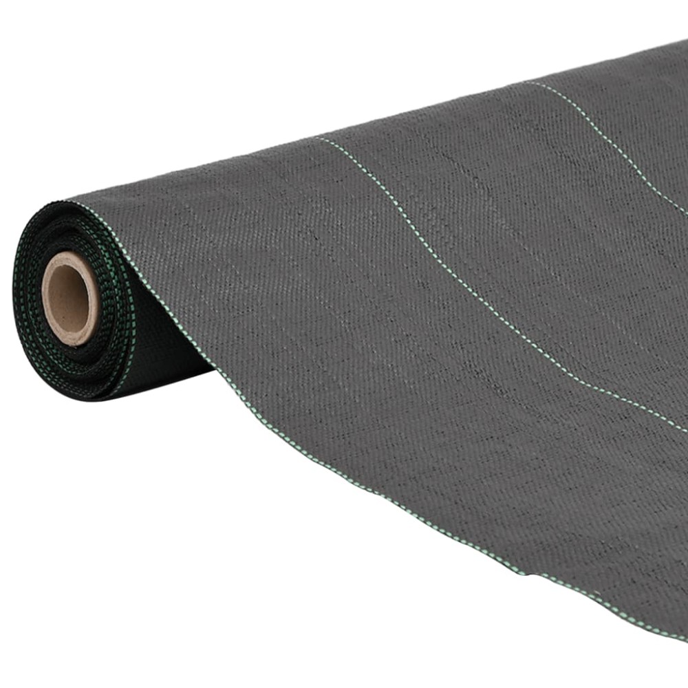 vidaXL Membrană antiburuieni, negru, 0,5x200 m, PP