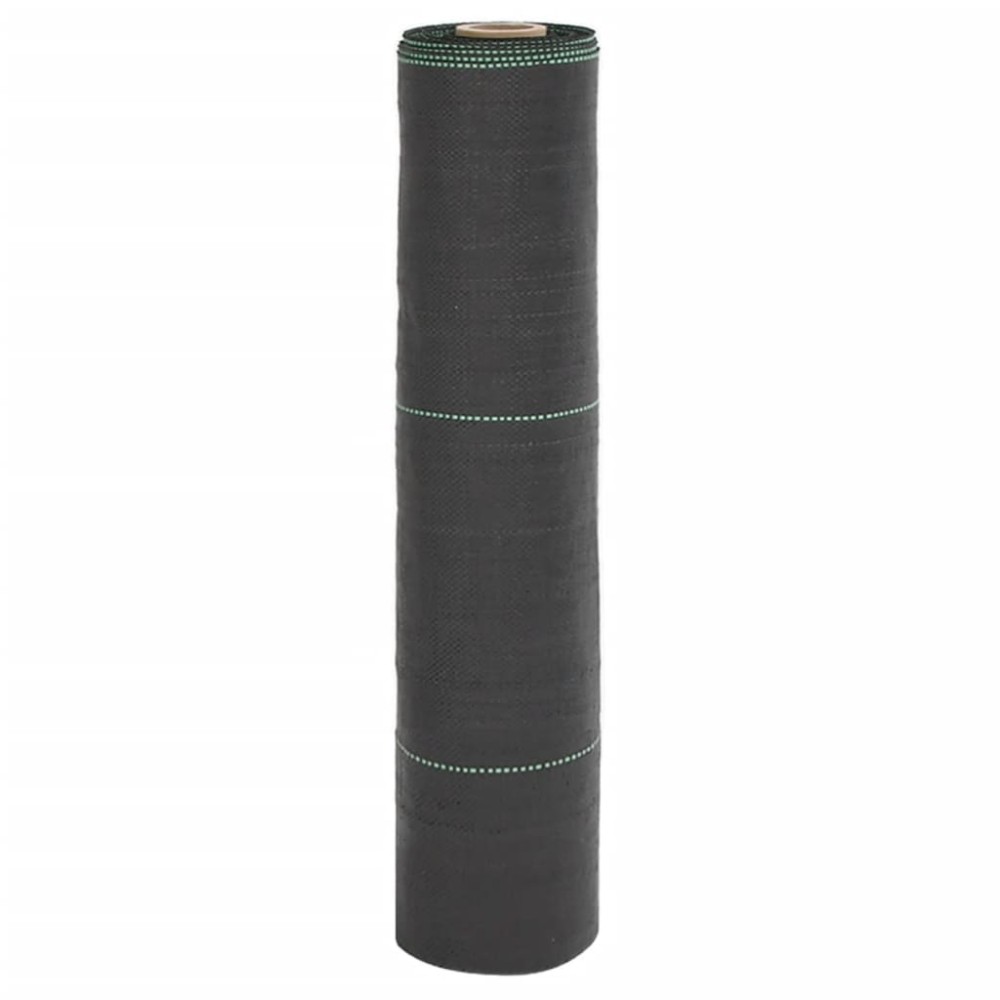 vidaXL Membrană antiburuieni, negru, 0,5x200 m, PP