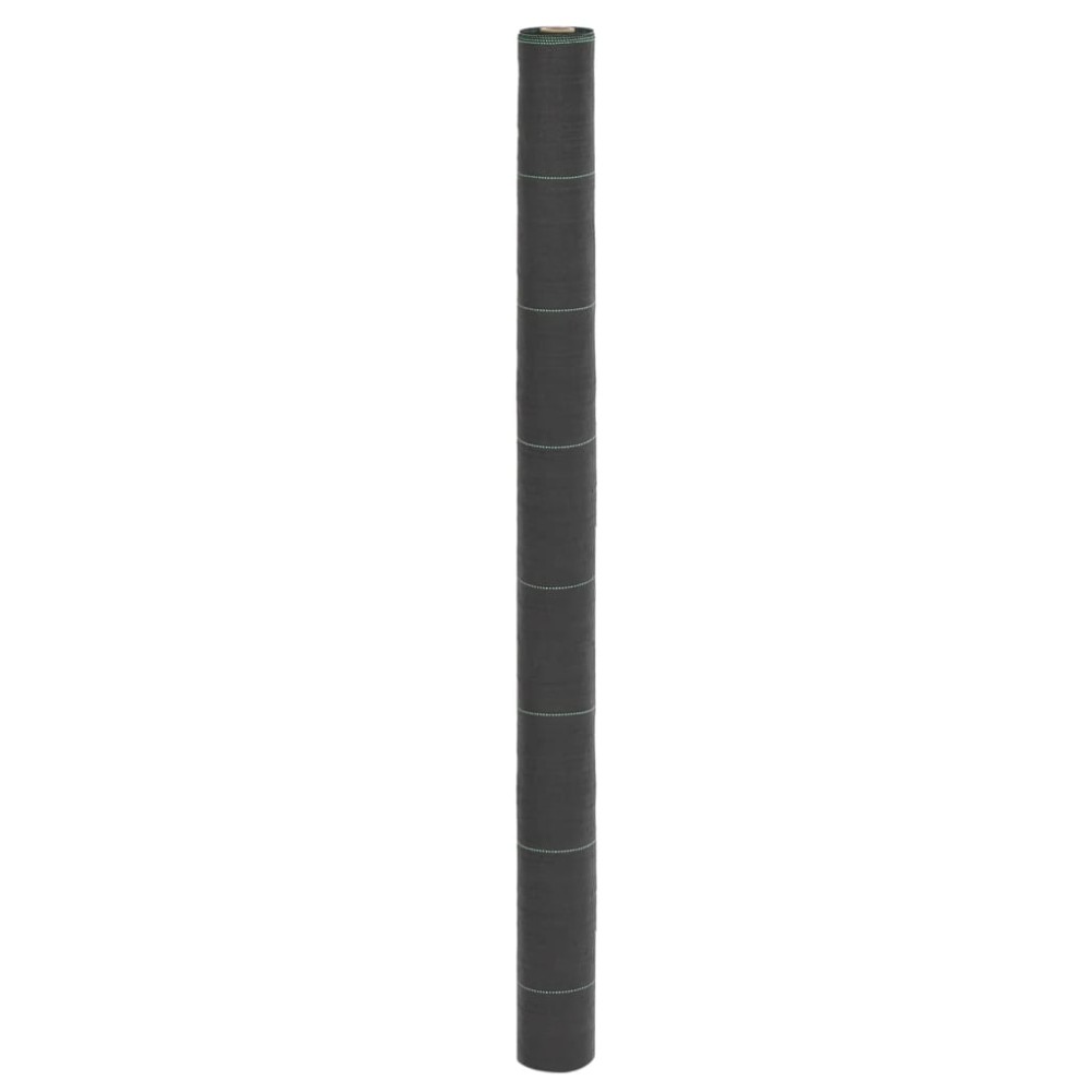 vidaXL Membrană antiburuieni, negru, 1,5x100 m, PP