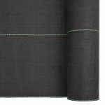 vidaXL Membrană antiburuieni, negru, 2x25 m, PP vidaXL Membrană antiburuieni, negru, 2x25 m, PP