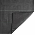 vidaXL Membrană antiburuieni, negru, 2x25 m, PP vidaXL Membrană antiburuieni, negru, 2x25 m, PP