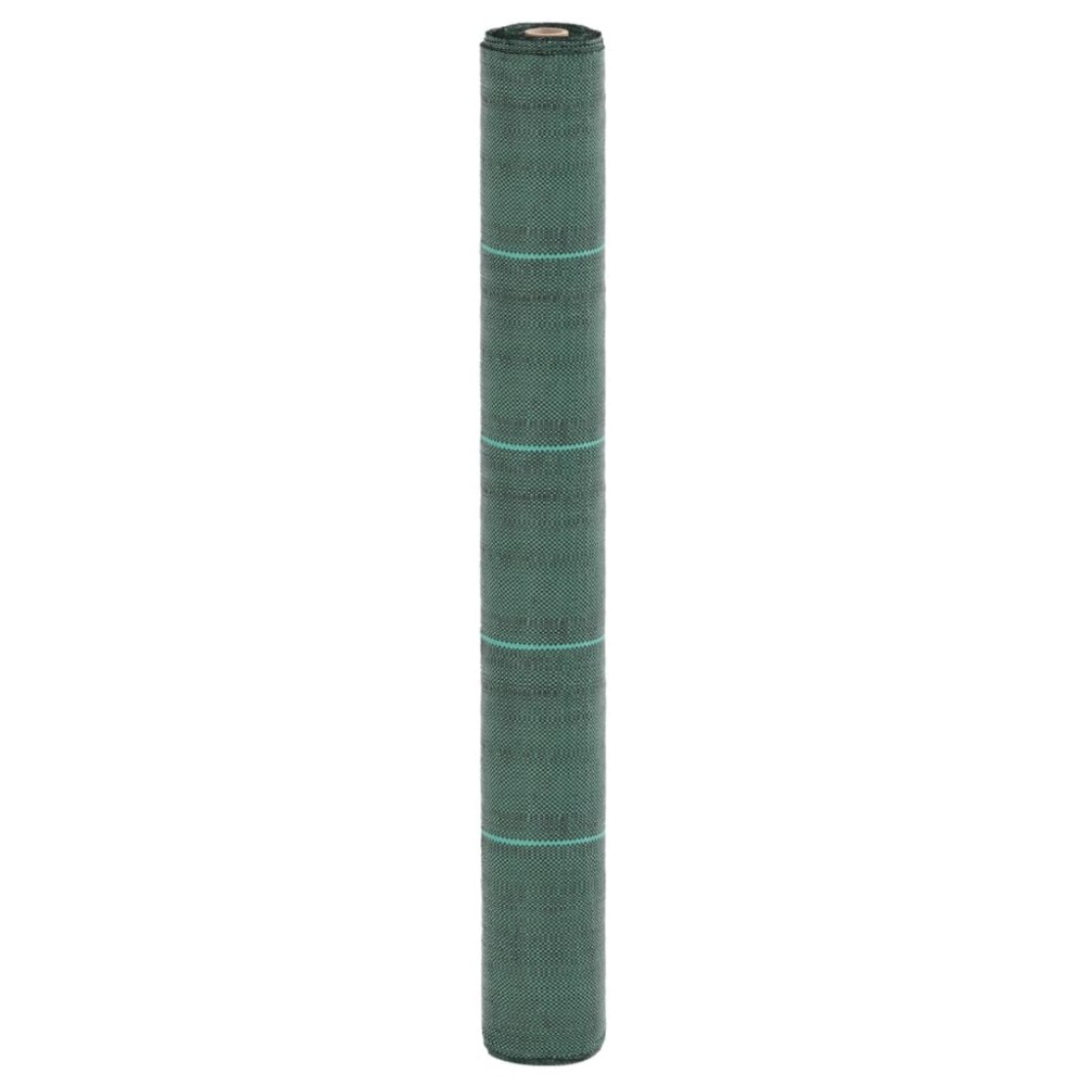 vidaXL Membrană antiburuieni, verde, 1x5 m, PP
