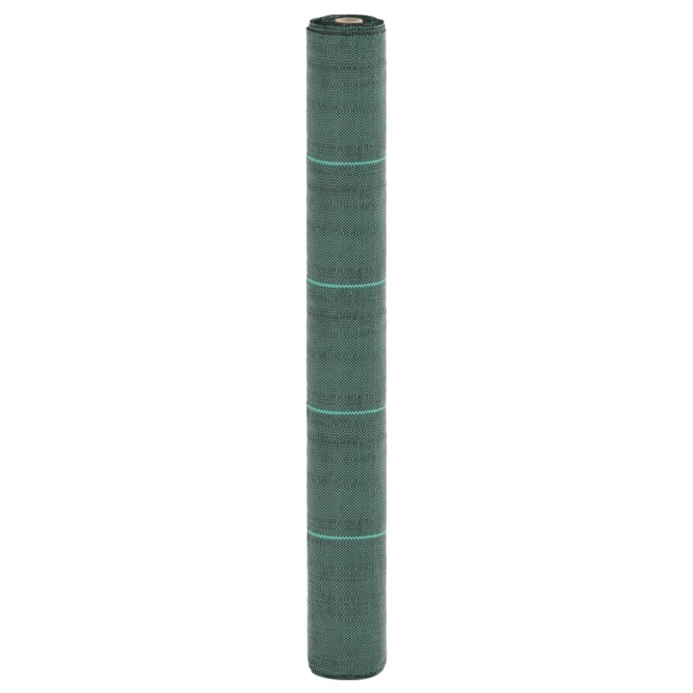 vidaXL Membrană antiburuieni, verde, 1x10 m, PP