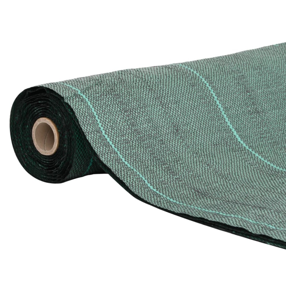 vidaXL Membrană antiburuieni, verde, 1,5x100 m, PP