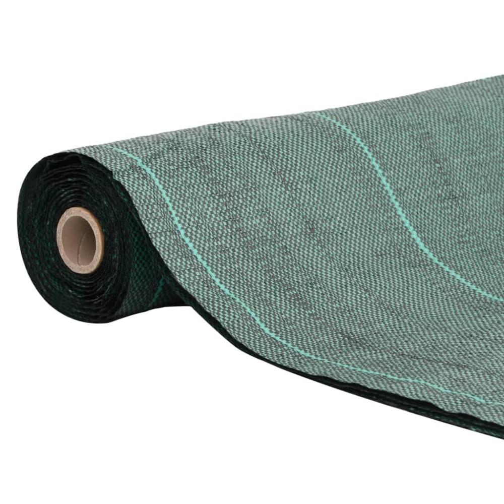 vidaXL Membrană antiburuieni, verde, 2x10 m, PP