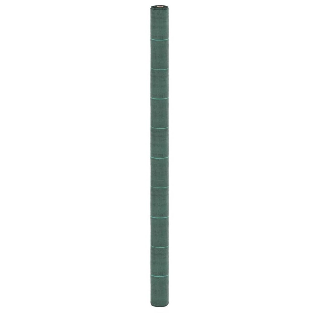 vidaXL Membrană antiburuieni, verde, 2x10 m, PP