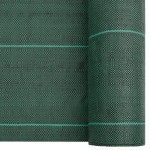 vidaXL Membrană antiburuieni, verde, 2x50 m, PP