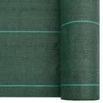 vidaXL Membrană antiburuieni, verde, 4x100 m, PP vidaXL Membrană antiburuieni, verde, 4x100 m, PP