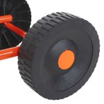 vidaXL Sanie stropitoare cu roți, cap rotativ, roșu, oțel vidaXL Sanie stropitoare cu roți, cap rotativ, roșu, oțel