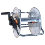 vidaXL Tambur de perete pentru furtun de 50 m 1/2" sau 35 m 3/4", oțel