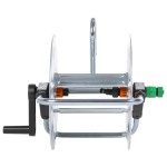 vidaXL Tambur de perete pentru furtun de 50 m 1/2" sau 35 m 3/4", oțel