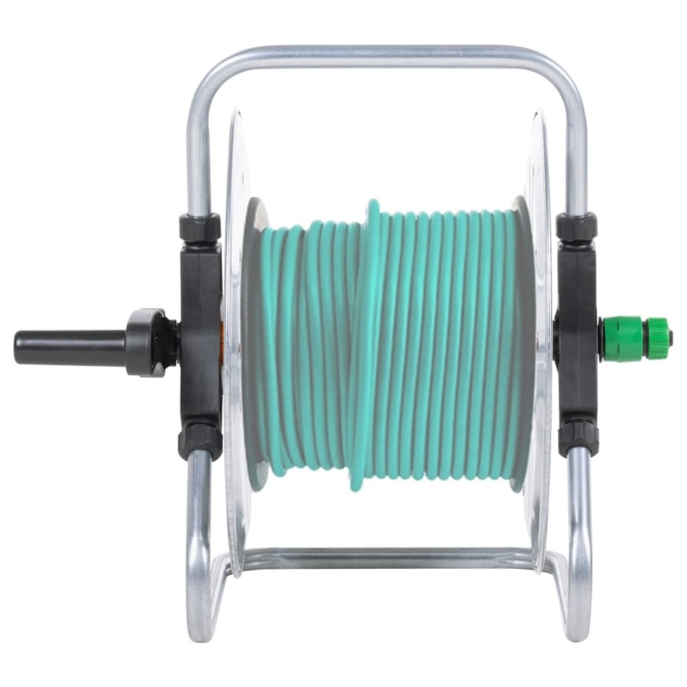 vidaXL Tambur de perete pentru furtun de 50 m 1/2", oțel