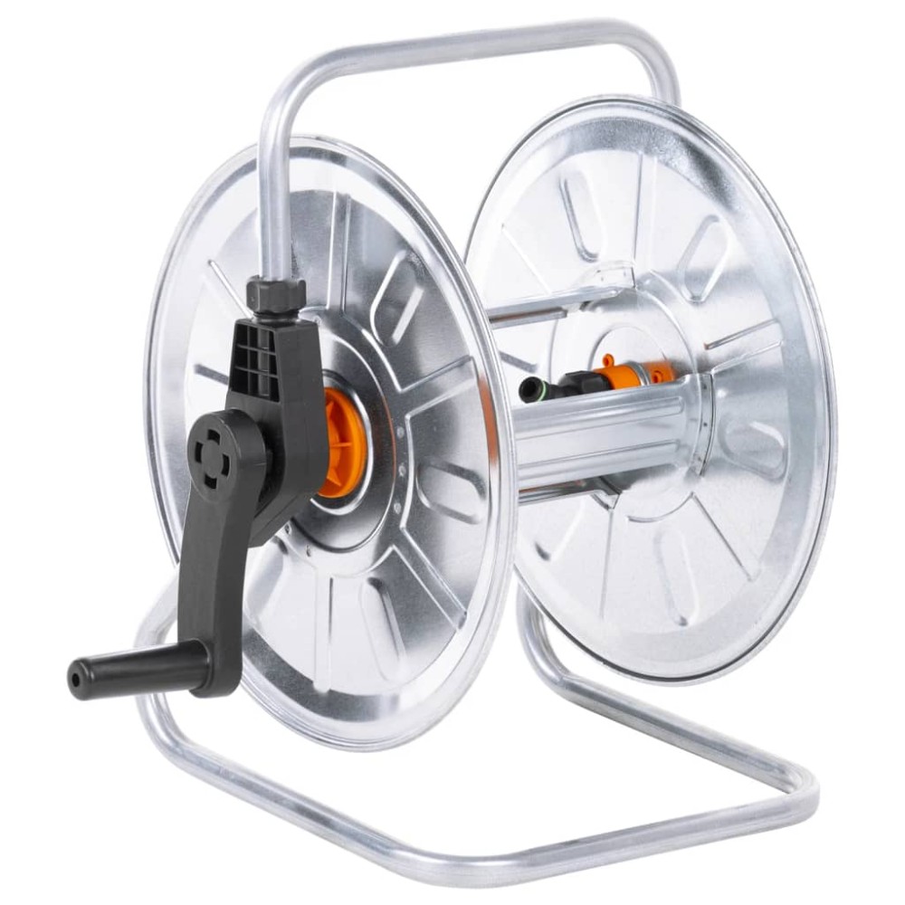 vidaXL Tambur de perete pentru furtun de 50 m 1/2", oțel
