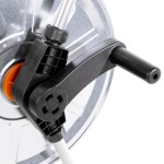 vidaXL Cărucior cu tambur pentru furtun 50 m 1/2" sau 35 m 3/4", oțel